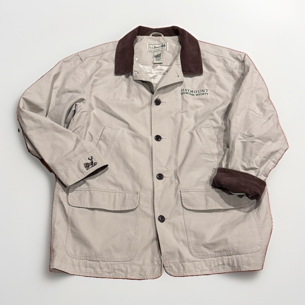 Vintage LL Bean Hunting Field Chore Coat Barn Jacket XL Haymount Sporting Buck
